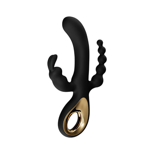 USB Rechargeable 3 in 1 Vibrator Dildo Anal Butt Plug Clitoral G-Spot Stimulator Adults Sex Toys for Women Couples