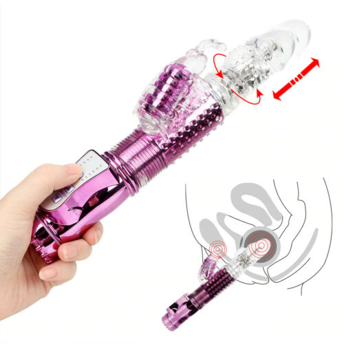 Pussy Vagina Rabbit G-Spot Vibrator Anal Butt Plug Sex Toys for Men Women Couples LGBTQ Gay Masturbator