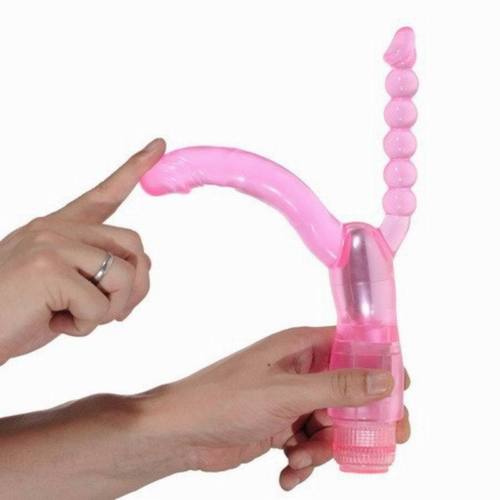 Pussy Vagina G-Spot Dual Vibrator Anal Butt Plug Sex Toys for Men Women Couples LGBTQ Gay Masturbator