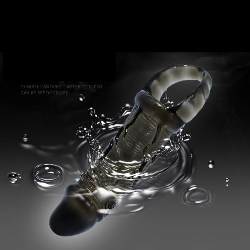 Reusable Penis Sleeve Extender Enlarger Condom Ball Loop Ejaculation Aid Sex Toys for Men Couples