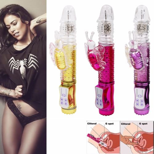 Pussy Vagina Rabbit G-Spot Vibrator Anal Butt Plug Sex Toys for Men Women Couples LGBTQ Gay Masturbator