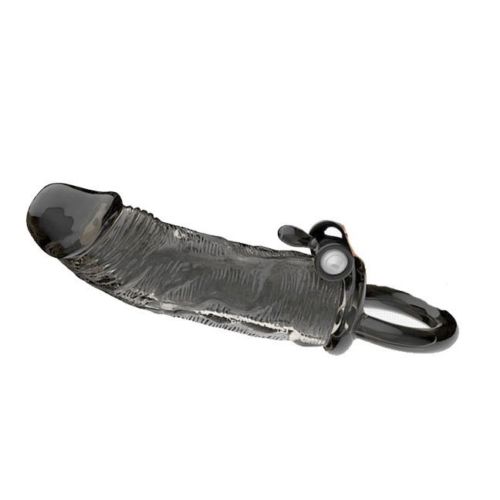 Reusable Vibrating Penis Sleeve Extender Enlarger Extra 30mm Condom Ball Loop Ejaculation Aid Sex Toys for Men Couples