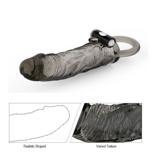 Reusable Vibrating Penis Sleeve Extender Enlarger Extra 30mm Condom Ball Loop Ejaculation Aid Sex Toys for Men Couples