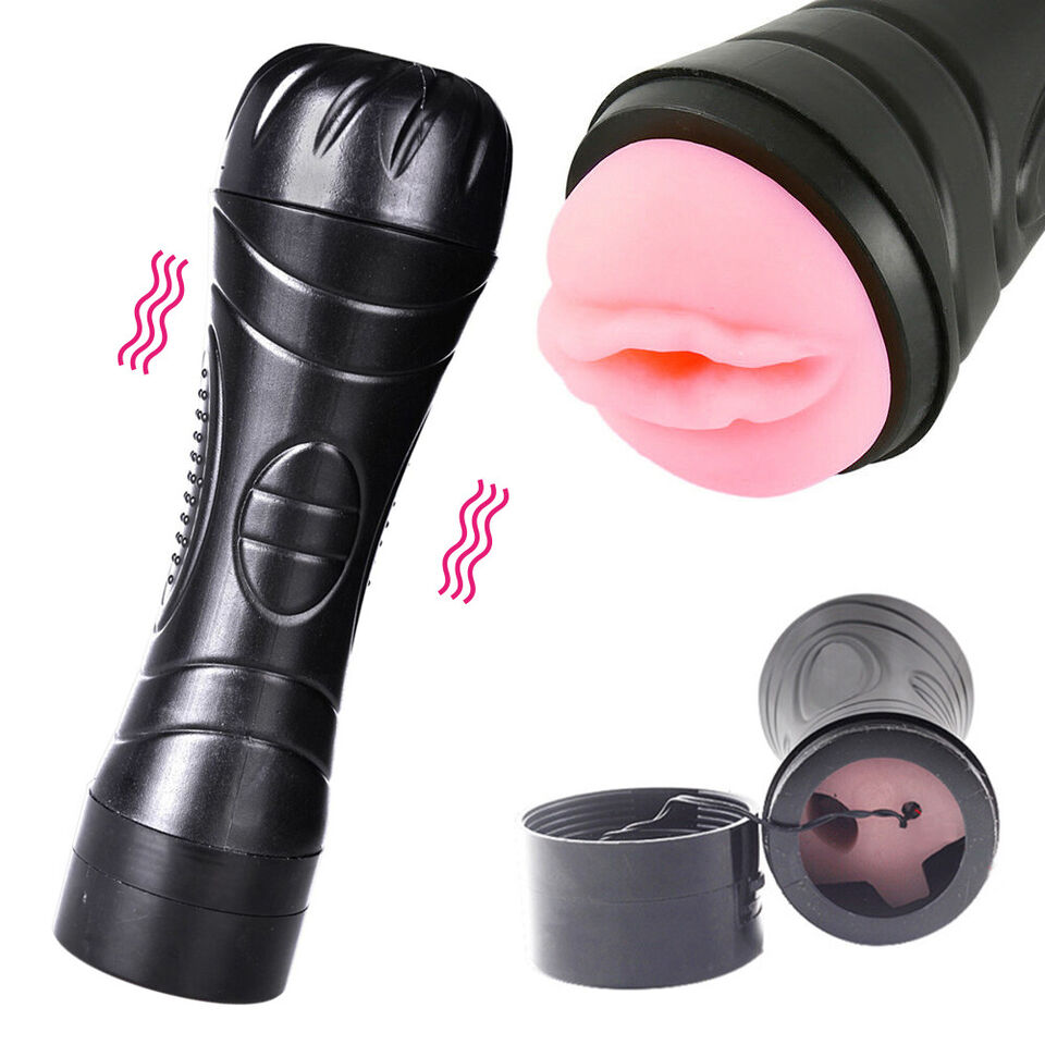 Vibrating Masturbation Cup Penis Flesh Light Sleeve Masturbator Sex Toys for Men