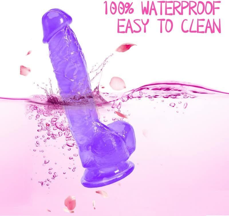 8" Realistic Dildo Suction Cup Thick Veiny Dong Giant Cock With Ball Sex Toys For Men Women Couples