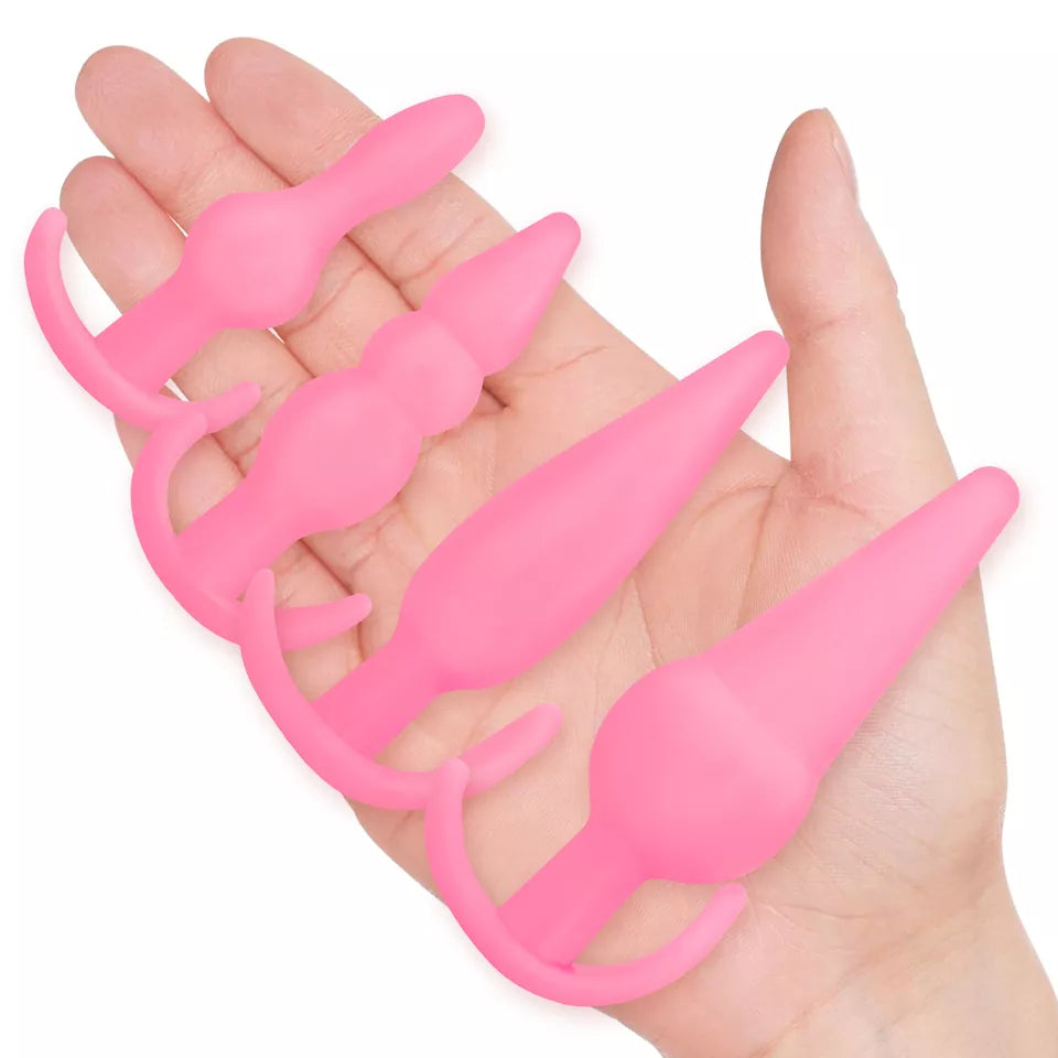 Anal Butt Plug Prostate Massager Set Kit Sex Toys for Men Women LGBTQ Couples Gay