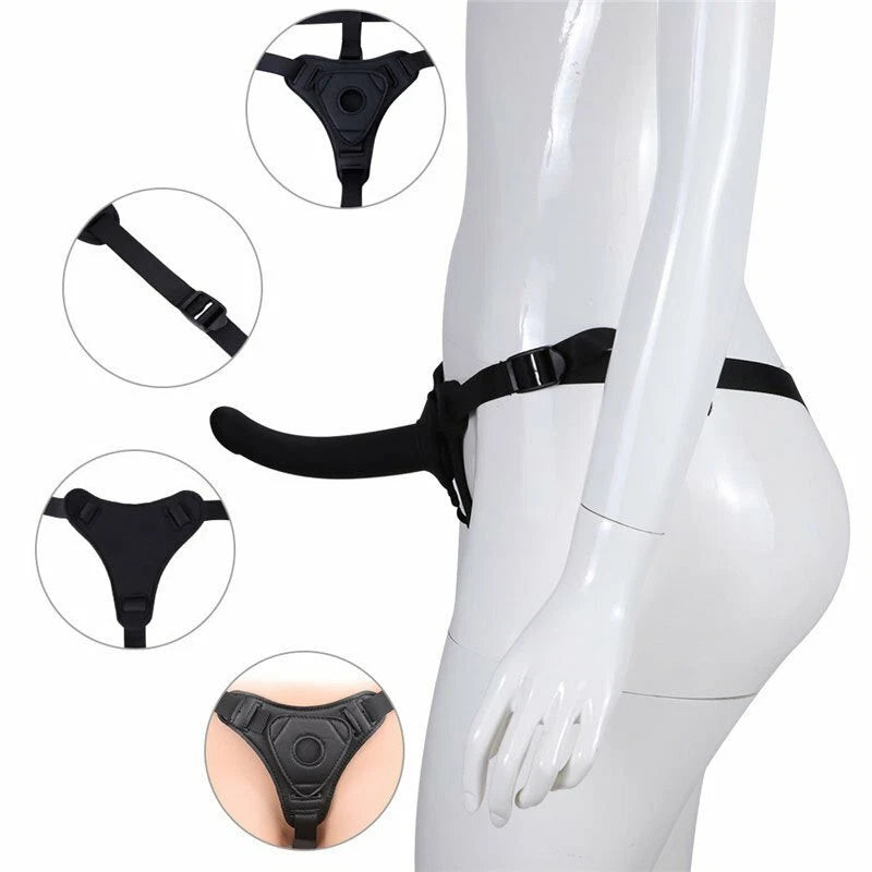 6" Strap On Dildo Kit Anal Butt Prostate Vaginal Plug G-Spot Sex Toys for Men Women Couples Gay Lesbian