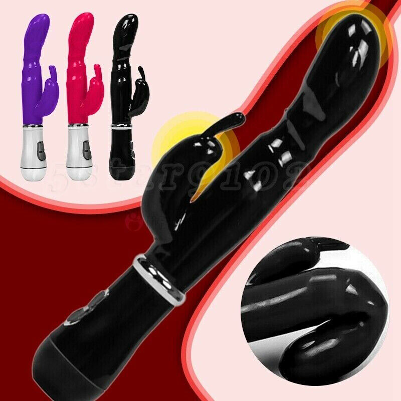 Pussy Vagina G-Spot Rabbit Vibrator Anal Butt Plug Sex Toys for Men Women Couples LGBTQ Gay Masturbator