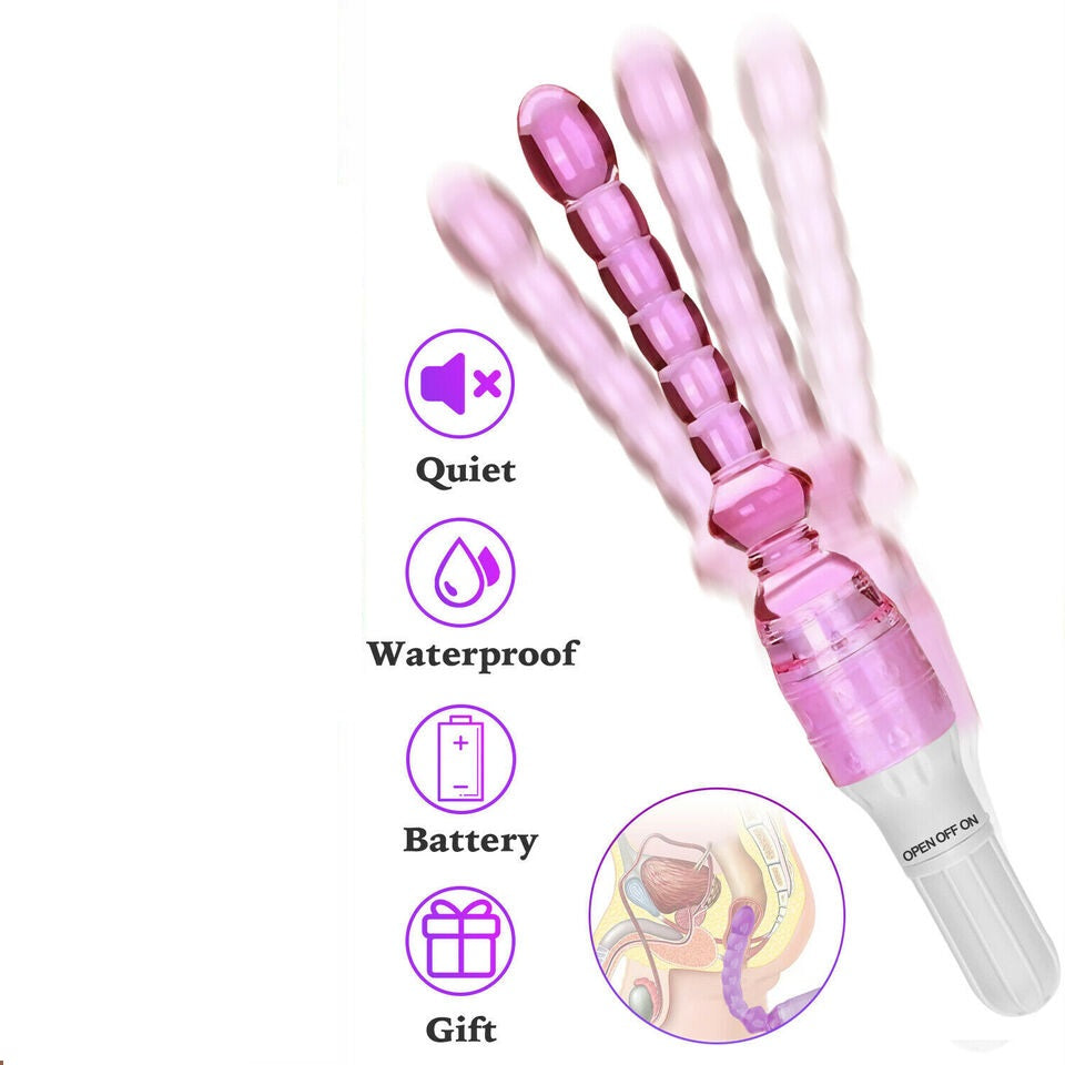 Vibrating Anal Butt Plug Beads Dildo Prostate Massager Sex Toys for Men Women Couples LGBTQ Gay