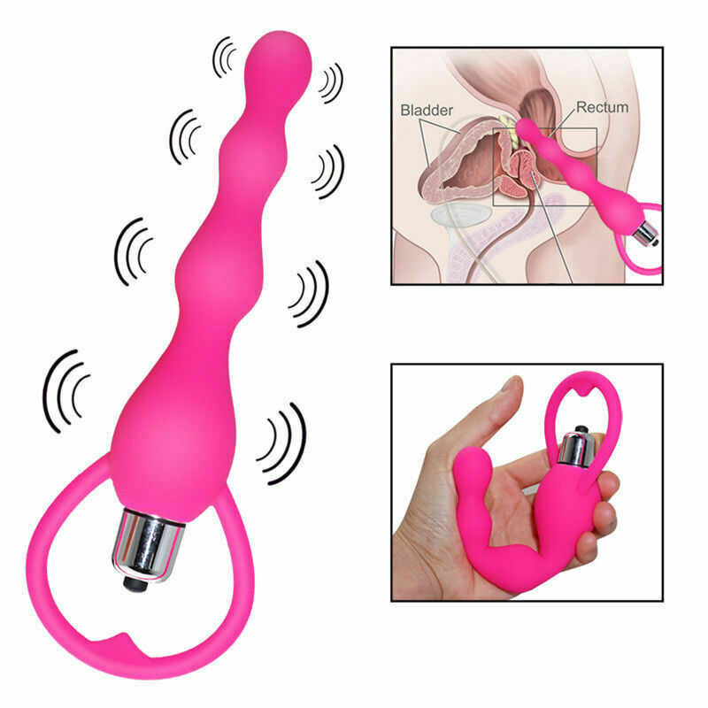 Vibrating Anal Butt Plug Beads Prostate Massager Sex Toys for Men Woman Couples LGBTQ Gay