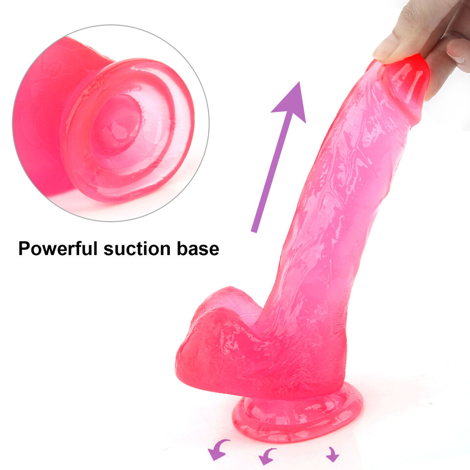 9" Realistic Dildo Suction Cup Thick Veiny Dong Giant Cock With Ball Sex Toys For Men Women Couples