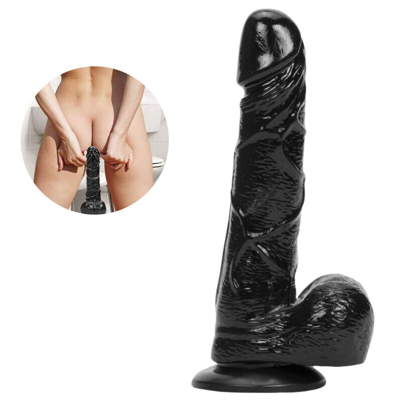 8" Realistic Dildo Suction Cup Thick Veiny Dong Giant Cock With Ball Sex Toys For Men Women Couples