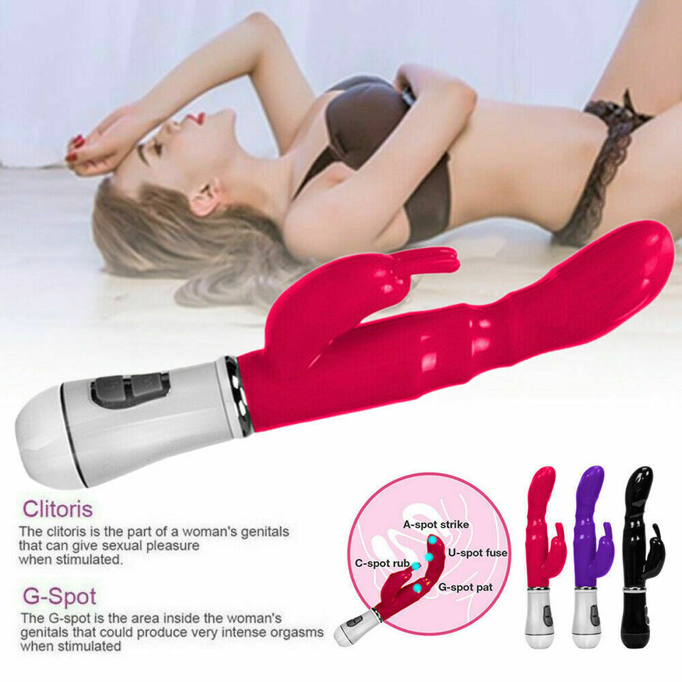 Pussy Vagina G-Spot Rabbit Vibrator Anal Butt Plug Sex Toys for Men Women Couples LGBTQ Gay Masturbator
