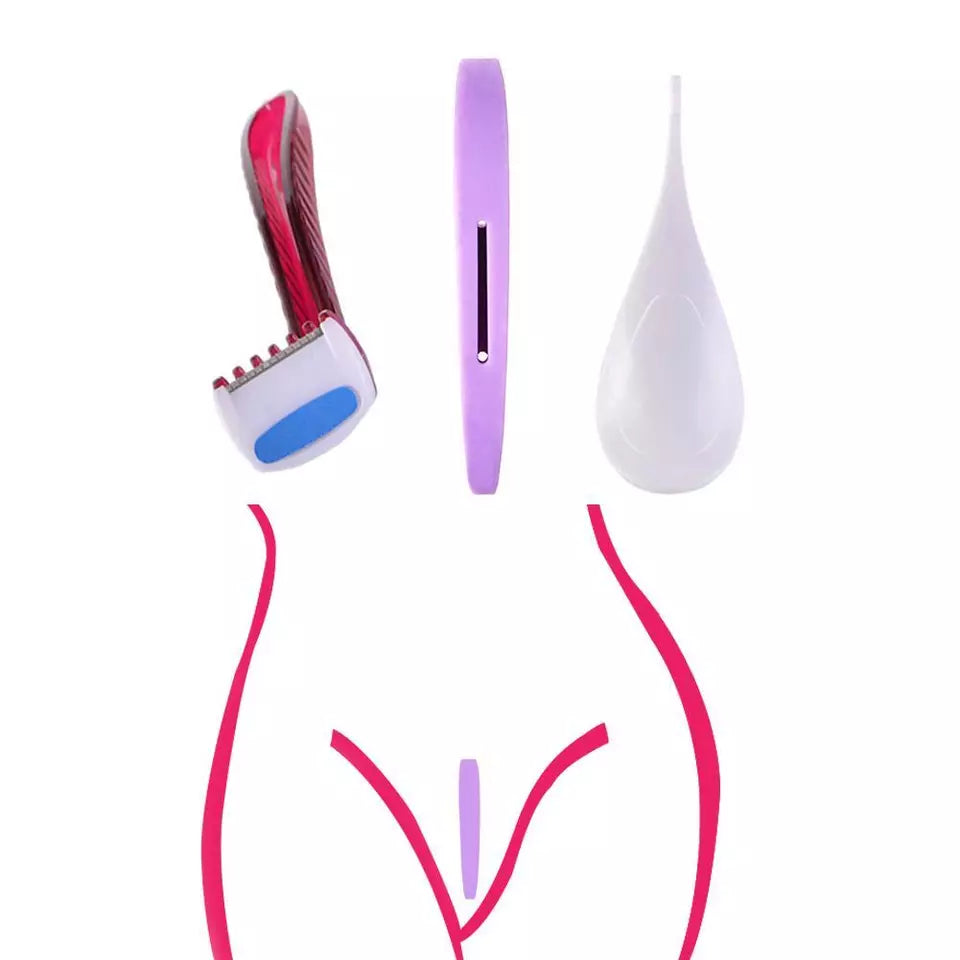 MOON SHAPE Bikini Razor Privates Shaving Stencil Shaping Tool for Pubic Hair Women