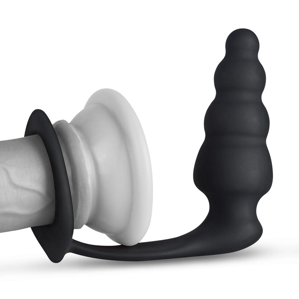 Penis Cock Ring & Anal Butt Plug Prostate Massager Sex Toys for Men Women Couples LGBTQ Gay