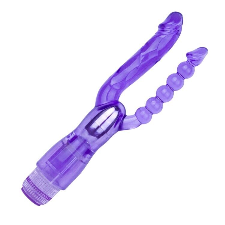 Pussy Vagina G-Spot Dual Vibrator Anal Butt Plug Sex Toys for Men Women Couples LGBTQ Gay Masturbator