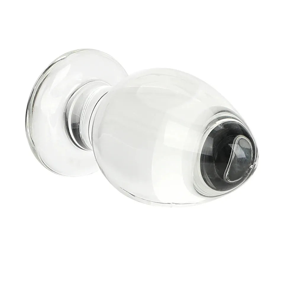Crystal Glass Anal Butt Plug G-Spot Stimulation Dildo Non- Vibrator Masturbator Sex Toys for Men Women Couples Gay LGBTQ