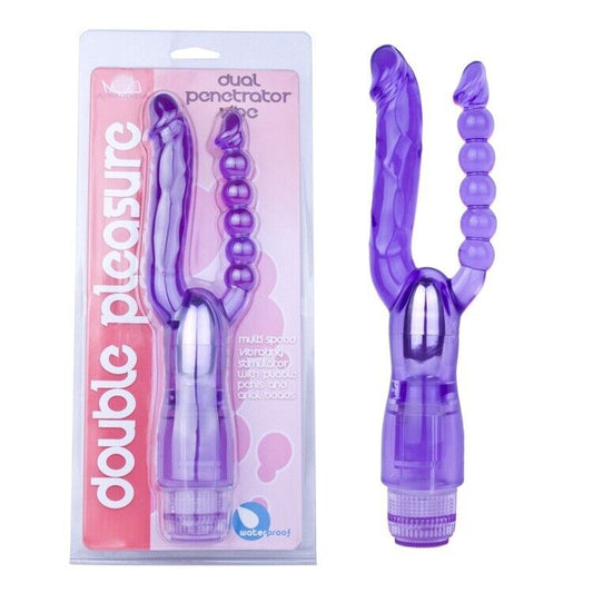 Pussy Vagina G-Spot Dual Vibrator Anal Butt Plug Sex Toys for Men Women Couples LGBTQ Gay Masturbator