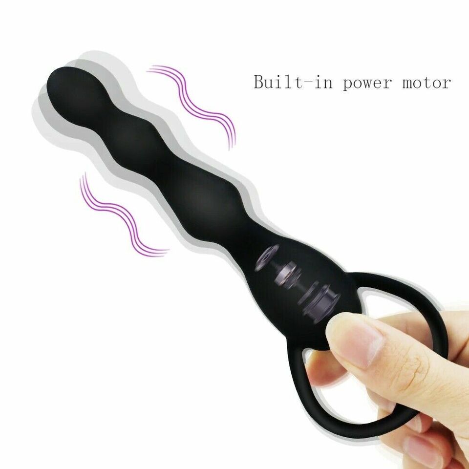 Vibrating Anal Butt Plug Beads Prostate Massager Sex Toys for Men Woman Couples LGBTQ Gay