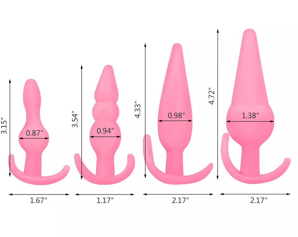 Anal Butt Plug Prostate Massager Set Kit Sex Toys for Men Women LGBTQ Couples Gay
