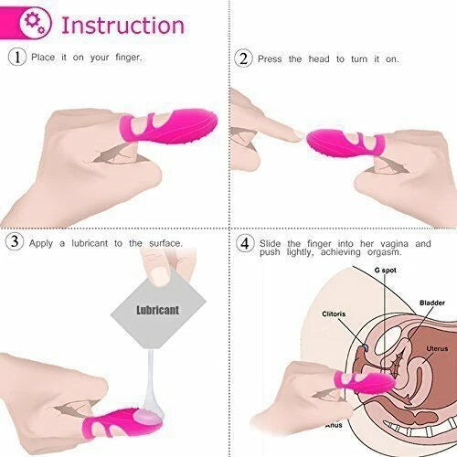 Mini Finger Bullet Pussy Nipples Vibrator G-Spot Massager Masturbator Sex Toys for Women Men Couples