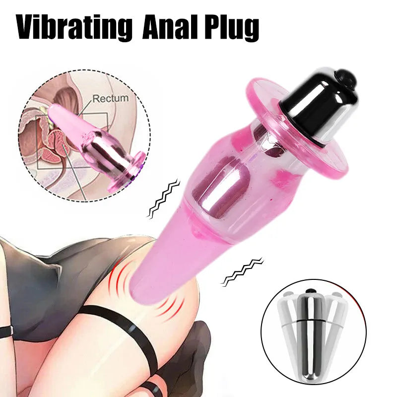 Vibrating Anal Butt Plug Prostate Massager Sex Toys for Men Women Couples LGBTQ Gay