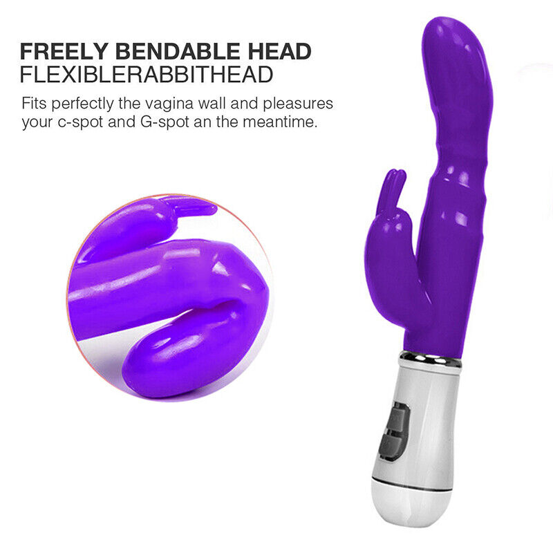 Pussy Vagina G-Spot Rabbit Vibrator Anal Butt Plug Sex Toys for Men Women Couples LGBTQ Gay Masturbator