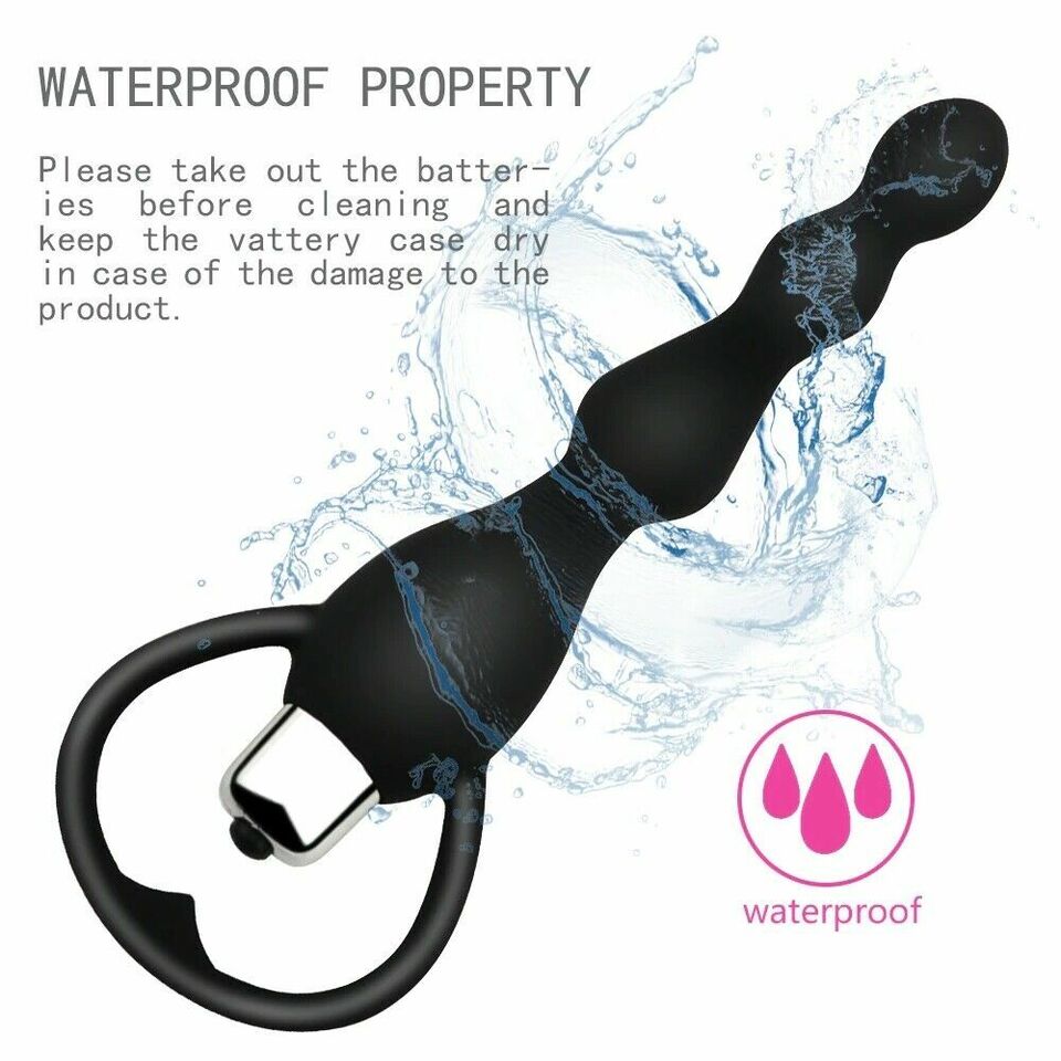 Vibrating Anal Butt Plug Beads Prostate Massager Sex Toys for Men Woman Couples LGBTQ Gay