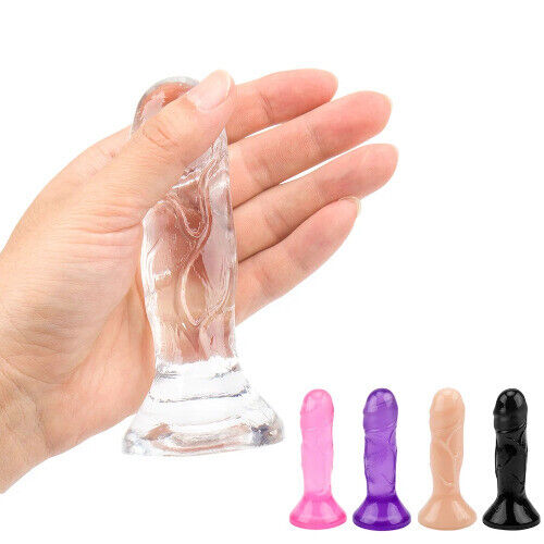 4.72" Realistic Dildo Suction Cup Thick Dong Anal Butt Ass Plug Sex Toys For Men Women Couples