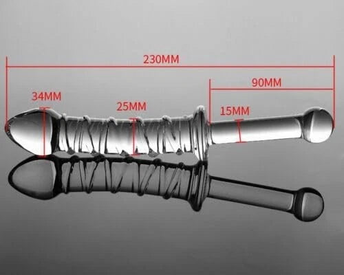 Crystal Glass Anal Beads Butt Plug P- Spot G-Spot Stimulation Dildo Sex Toys for Men Women Couples&nbsp;Gay LGBTQ