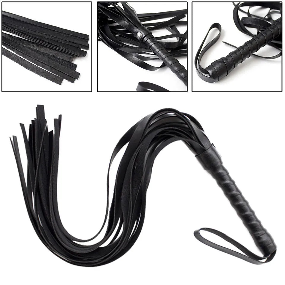 Bondage Set Kit WHIP Flogger BDSM Fetish Ankle Restraint Role Play Sex Toys for Couples Men Women LGBTQ