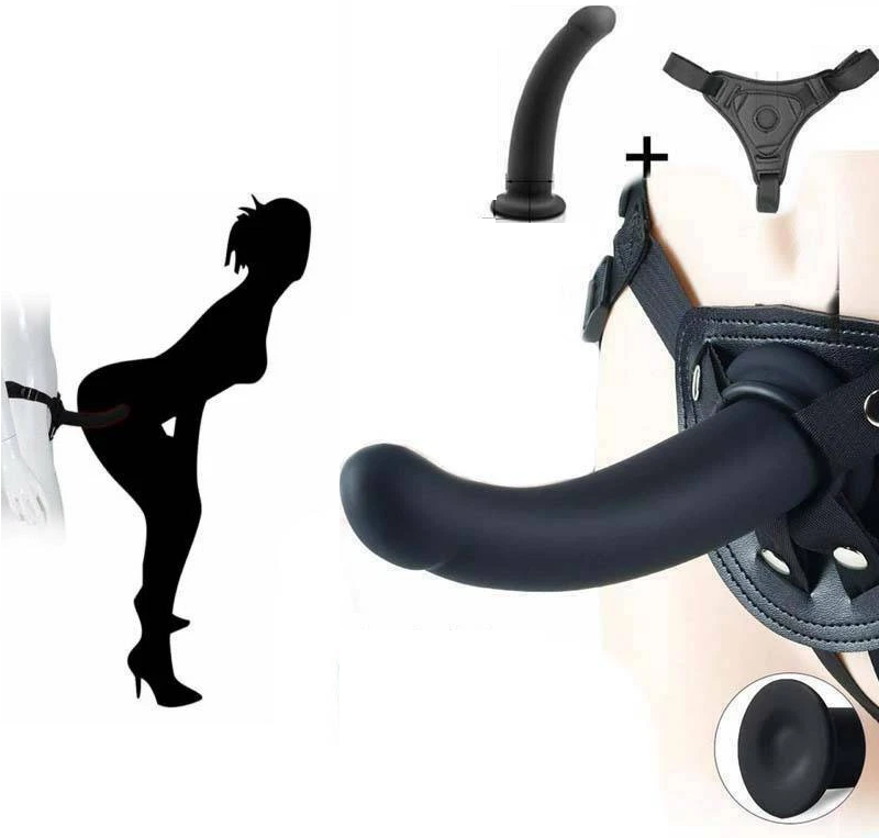 7" Strap On Dildo Kit Anal Butt Prostate Vaginal Plug G-Spot Sex Toys for Men Women Couples Gay Lesbian