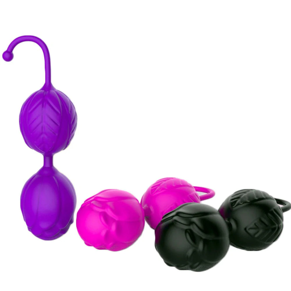 Ben Wa Kegel Balls Pelvic Exerciser Silicone Vaginal Muscle Tightening Exerciser Sex Toys for Women Couples