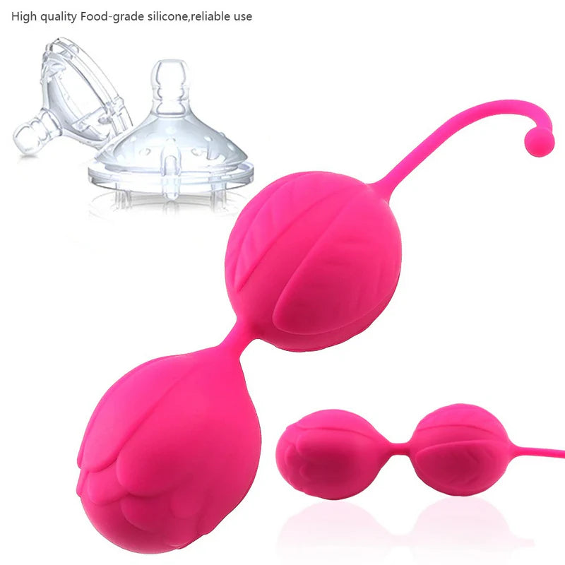 Ben Wa Kegel Balls Pelvic Exerciser Silicone Vaginal Muscle Tightening Exerciser Sex Toys for Women Couples