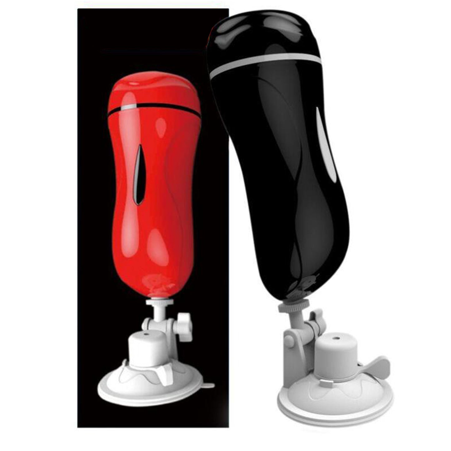 2 in1 Anal & Vagina Shape Male Vibrating Masturbation Cup Hands-Free Suction Cup Flesh Light Stroker Sex Toys for Men