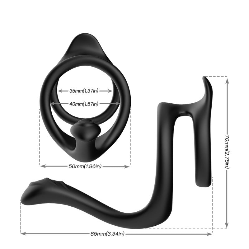 Penis Cock Ring Sleeve Erection Enhancer Delay Ejaculation Male Sex Toys for Men Couples