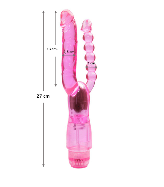 Pussy Vagina G-Spot Dual Vibrator Anal Butt Plug Sex Toys for Men Women Couples LGBTQ Gay Masturbator
